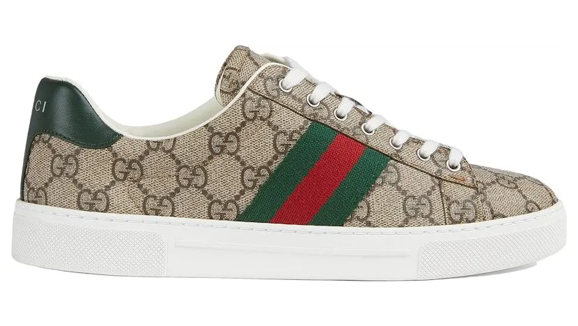 Gucci Ace GG Crystal Canvas Web Beige (760774 FACMZ 9746)