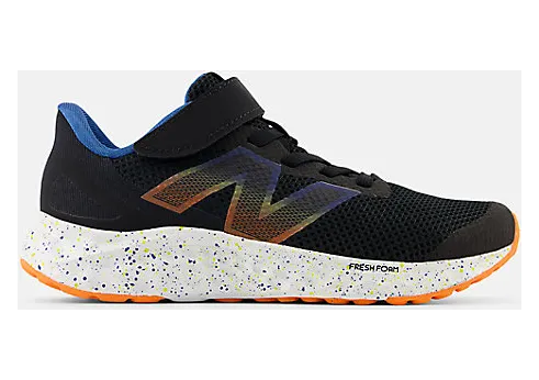 New Balance Fresh Foam Arishi v4 Bungee Lace Black Blue Agate Blaze Orange (PAARIBS4)