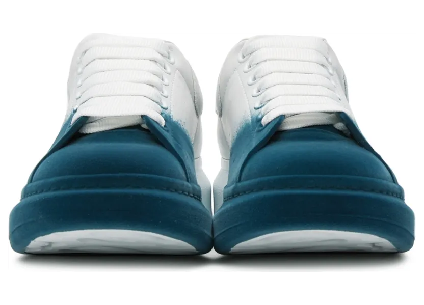 Alexander McQueen White & Grey Felted Oversized Sneakers (575415WHWM2) (2)