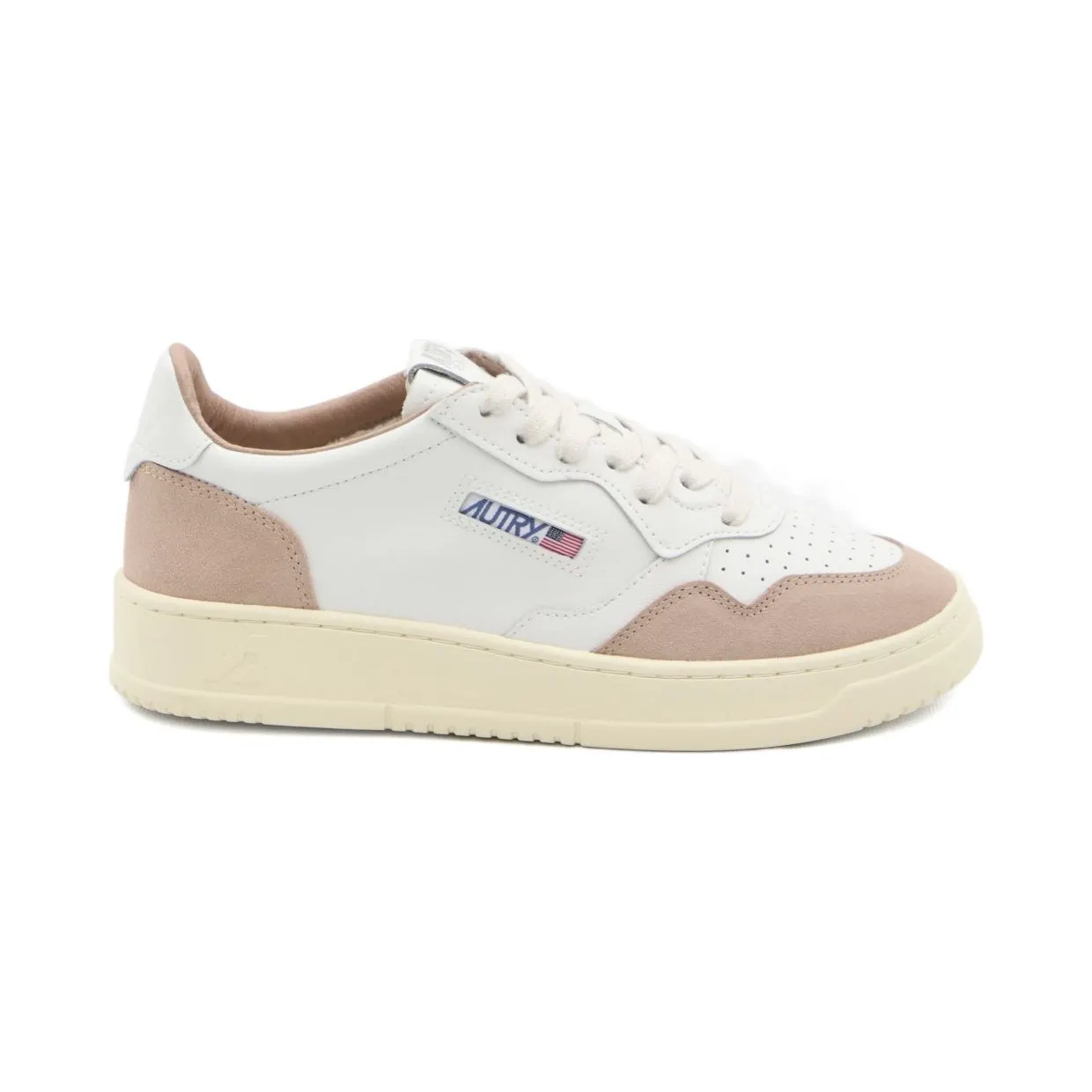 Autry Medalist Low Schoenen AULW-FT04 White / Rose / Cannel