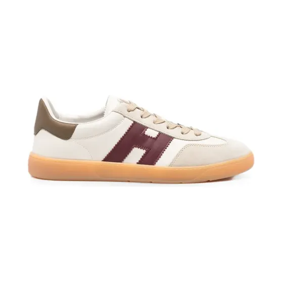 Hogan Cool sneakers met suède vlakken – Beige (HXM6470FB60UHC)
