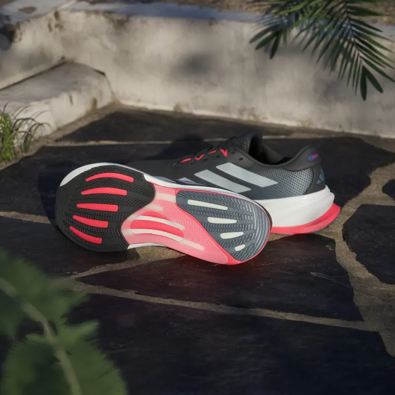 Adidas Supernova Rise 2 Running Shoes Core Black / Halo Silver / Lucid Red (JQ7699)