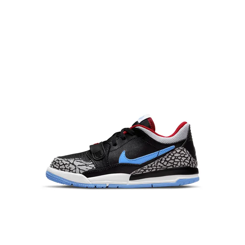 Jordan Legacy 312 Low Black Valor Blue University Red Wolf Grey (CD9055-004)