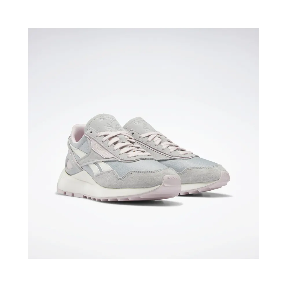 Reebok Classic Leather Legacy AZ Shoes Pure Grey 3 / Chalk / Frost Berry