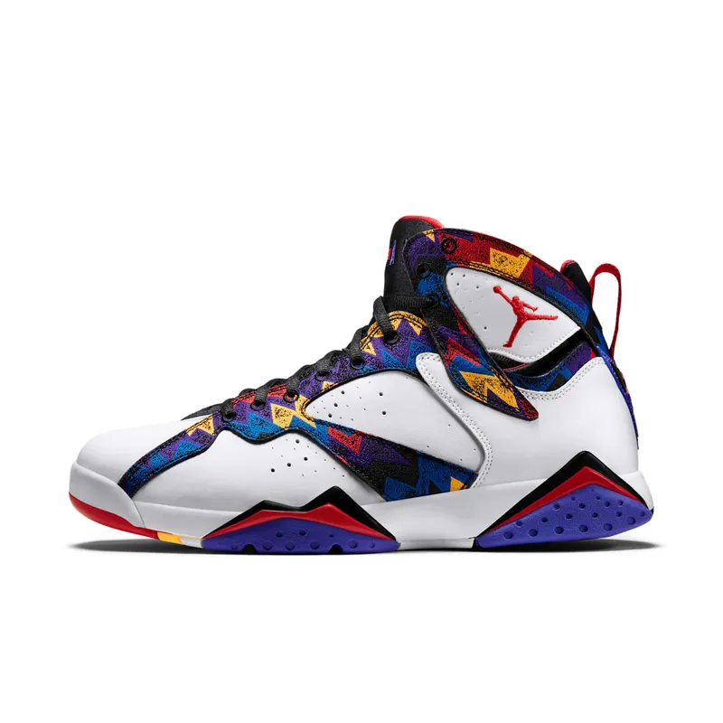 Jordan 7 Retro Nothing But Net White/University Red-Black-Bright Concord (304775-142)
