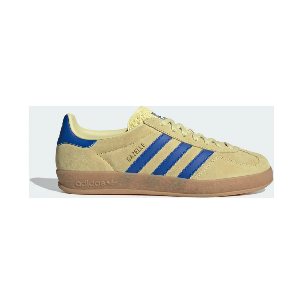 Adidas Gazelle Indoor Powder Yellow / Royal Blue / Cloud White (JH5406)