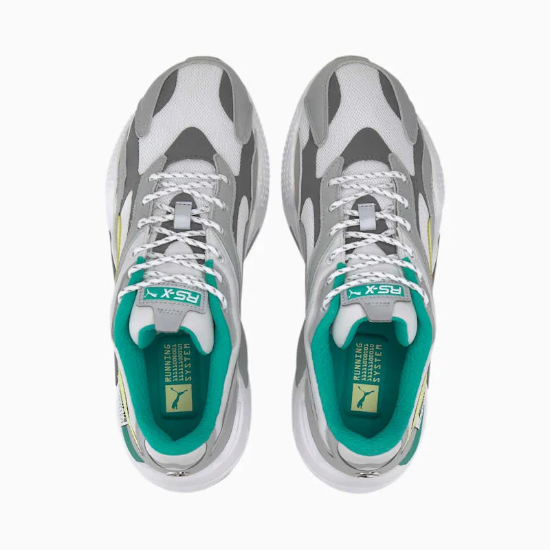 Puma RS-X 3 Mercedes AMG Petronas Silver Mercedes Team Silver/Sunny Lime-White (306499-01)