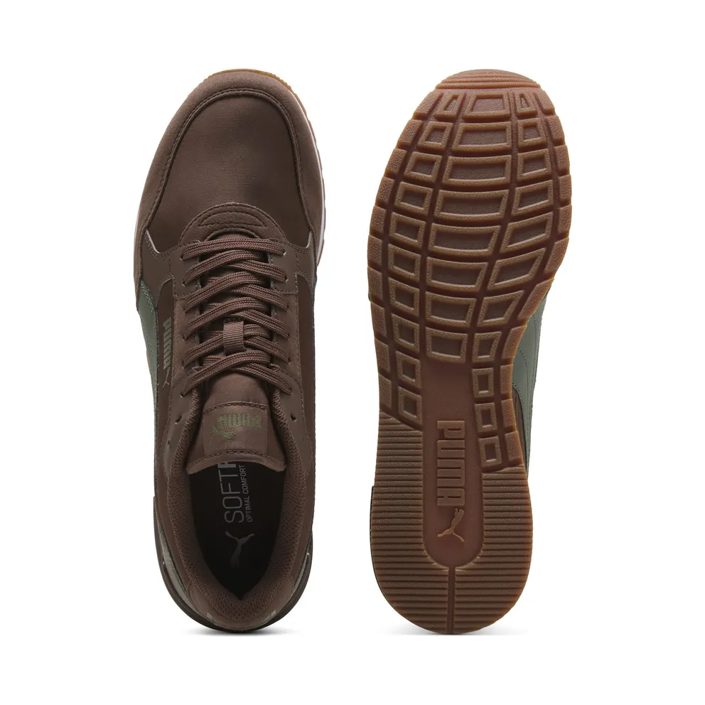 Puma ST Runner v4 Nylon “Chestnut Brown / Moss Veil / Puma White / Gum” (399069_29)