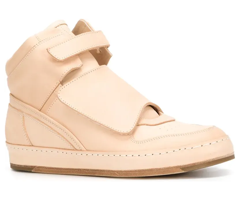 Hender Scheme High-Top-Sneakers mit Klettverschluss – Nude (MIP06)