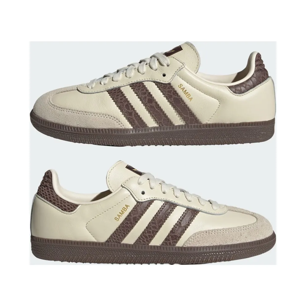 Adidas SAMBA OG Shoes Cream White / Earth Strata / Maroon (IH3980)