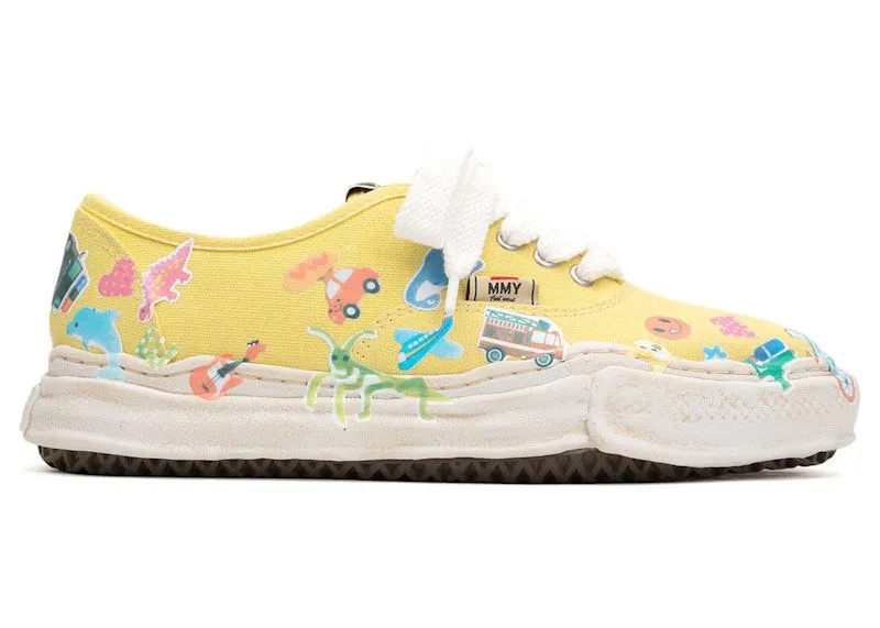 Maison Mihara Yasuhiro Baker OG Sole Canvas Low Printed Sticker Yellow (A14FW745-YEL)
