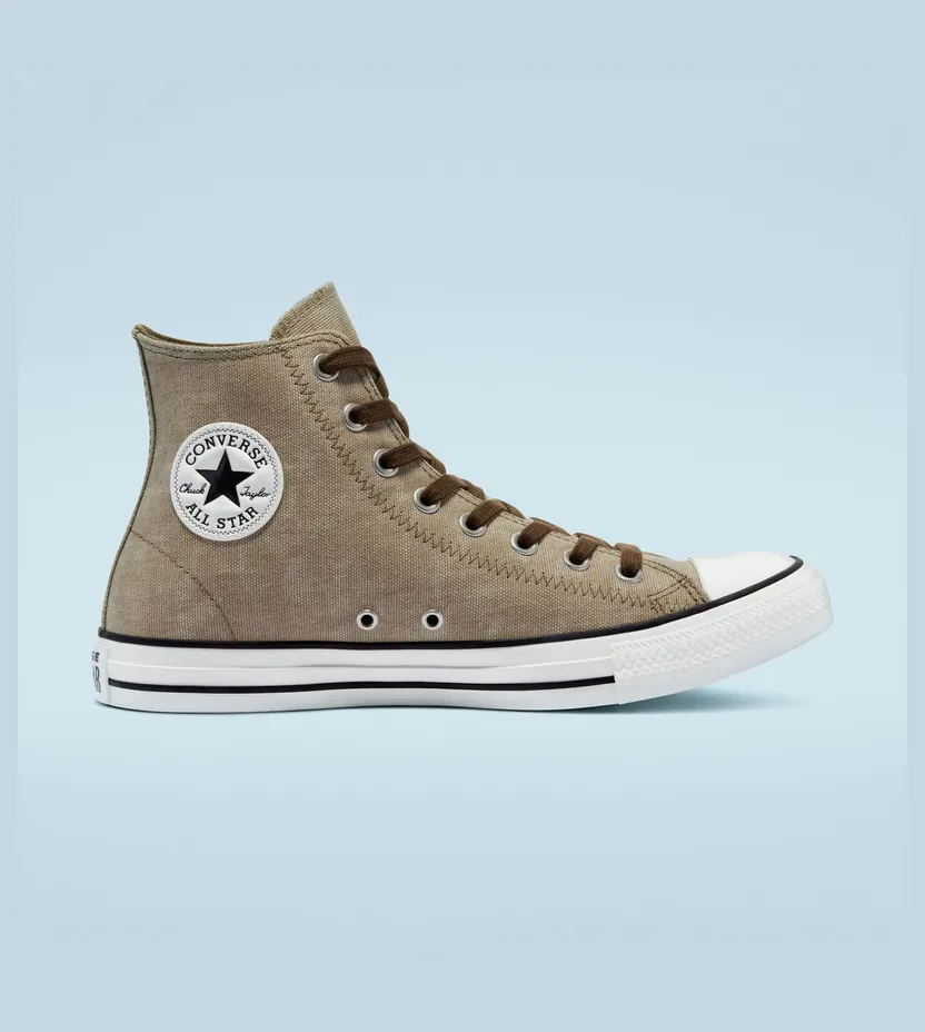 Converse Washed Canvas Chuck Taylor All Star High Top Nomad Khaki/egret/terra Taupe (171061C)