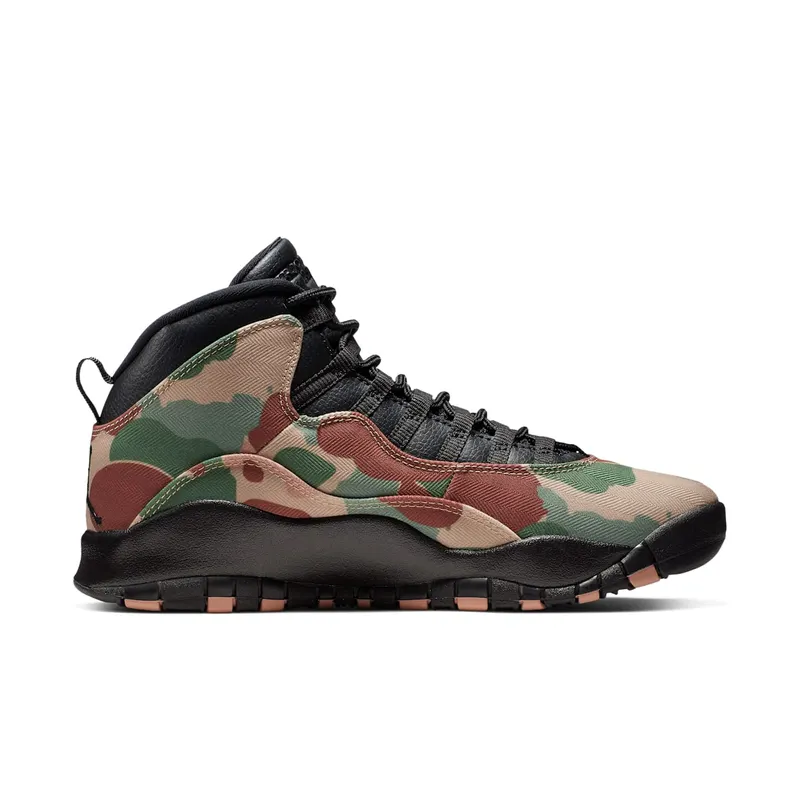 Jordan 10 Retro Duck Camo Rattan/Black-Black-Dusted Clay (310805-200)