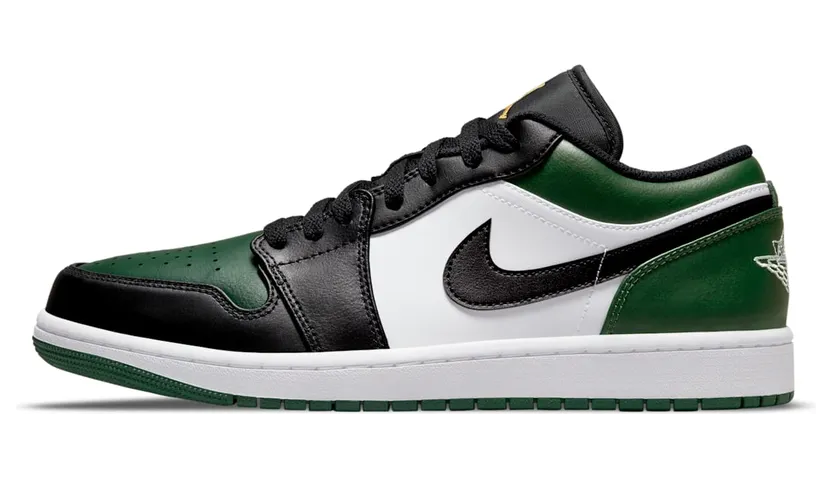 Air Jordan 1 Low Green Toe (GS) (553558-371)