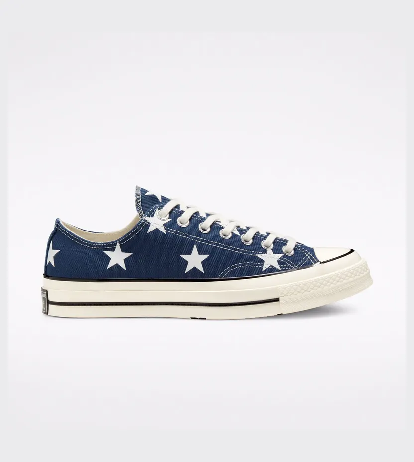 Converse Chuck 70 Low ‘Archival Stars Print’ Navy/White/Egret (167812C)