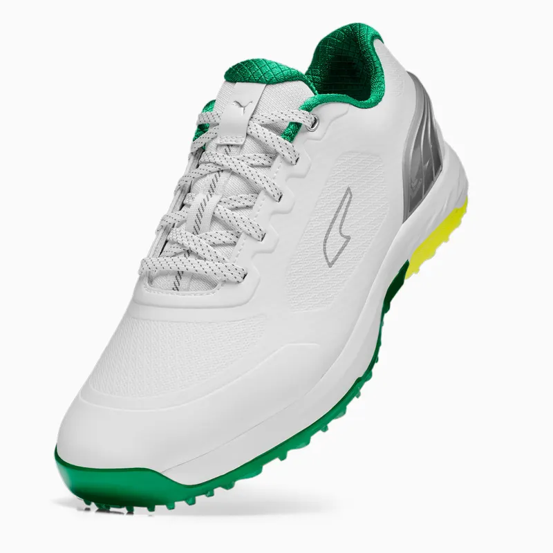 Puma Alphacat Nitro Golf Shoes White/Green/Yellow (378692-01)