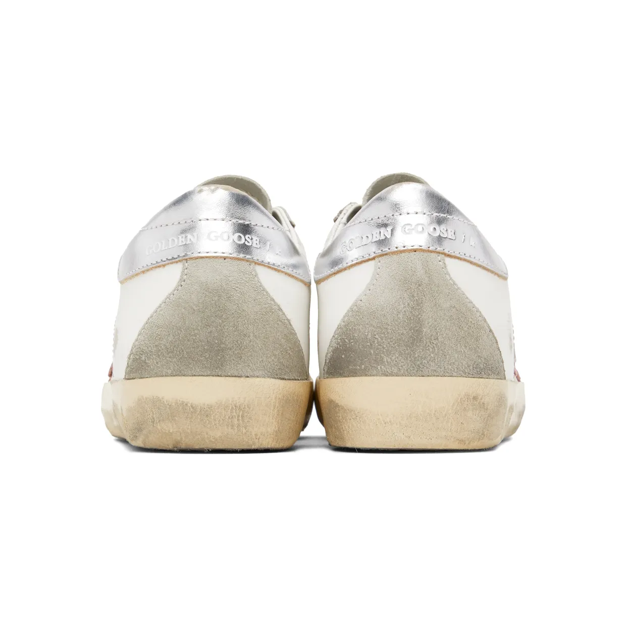 Golden Goose White & Grey Super-Star Classic Sneakers (GWF00102.F002435.81482) (2)