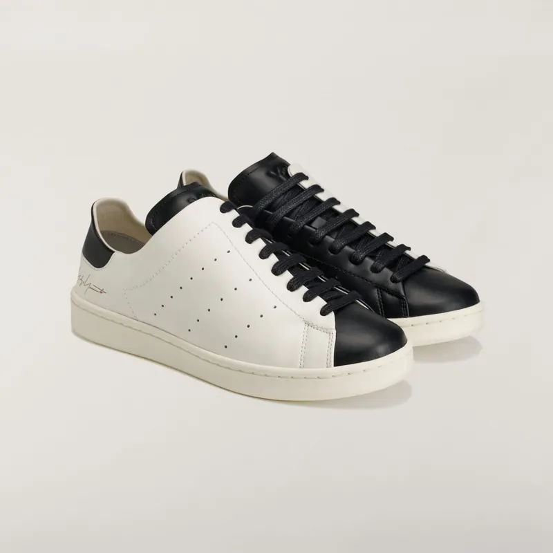 Adidas Y-3 DIAGONAL STAN SMITH Sports Shoes Off White / Off White / Black (KZ9072)