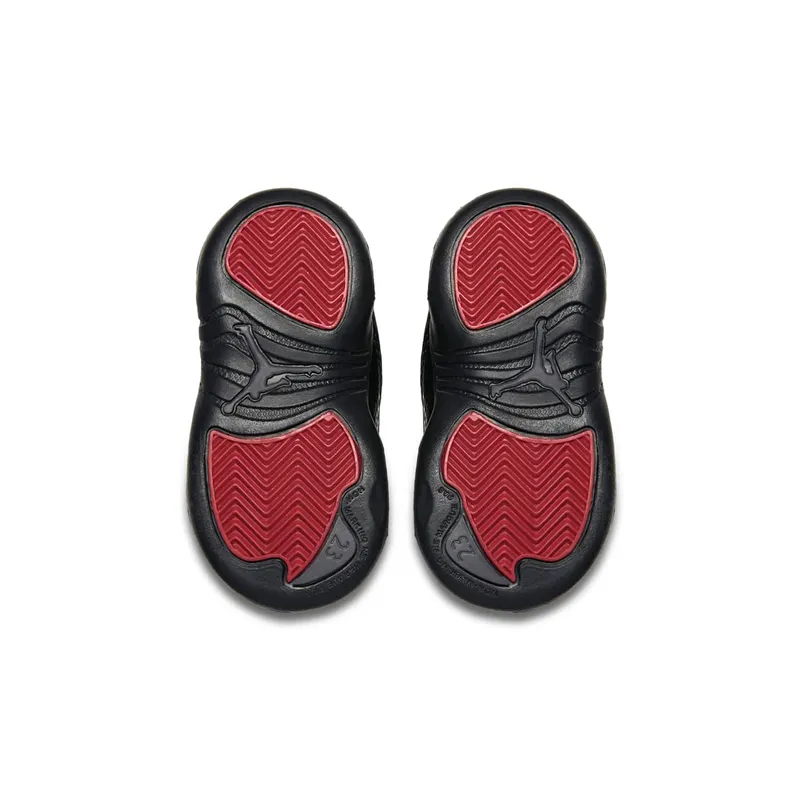 Jordan 12 Retro Black Rush Pink (TD) Black/Dark Grey-Rush Pink (819666-006)