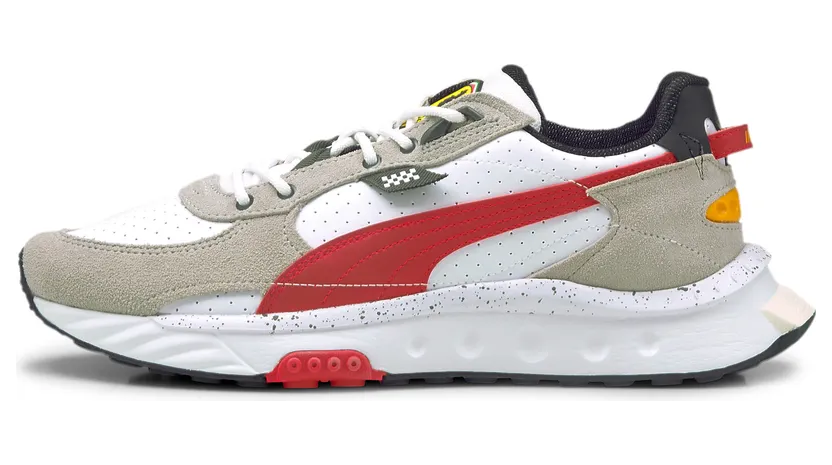 Puma Scuderia Ferrari Wild Rider Wit/Grijs/Rood (306937-02)