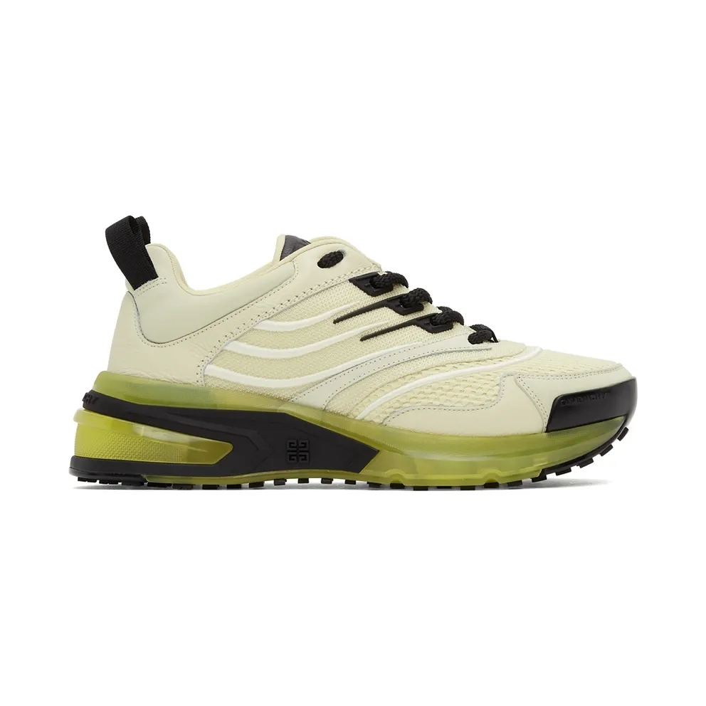 Givenchy Off-White & Green GIV 1 Sneakers (BE001ME10T)