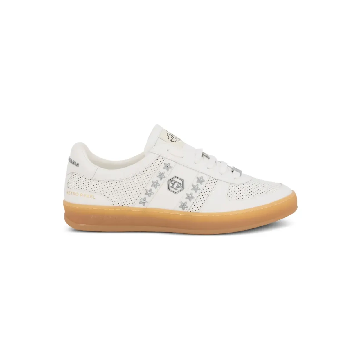 Philipp Plein Retro Rebel geperforeerde “White” (PAFSUSC0947PLE005N)