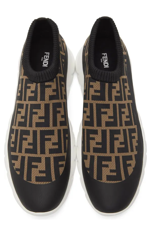 Fendi Brown & Black ‘Forever Fendi’ Low-Top F17ML TABAC (7E1254 A7MN) (5)