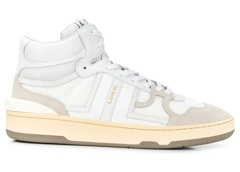 Lanvin ‘Clay’ High-Top-Sneakers “White” (FMSKDK01NASHA20)