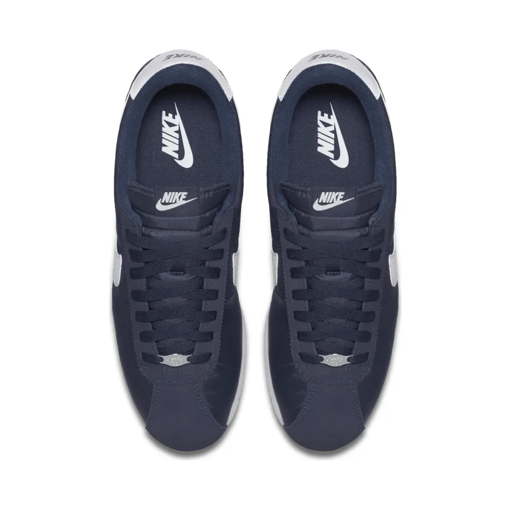 Nike Cortez Basic Nylon Obsidian White-Metallic Silver Obsidian/White-Metallic Silver (819720-411)