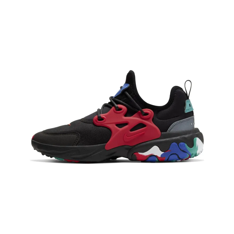 Nike React Presto Black Red Multicolor (GS) Black/University Red-Multi (CD8138-001)
