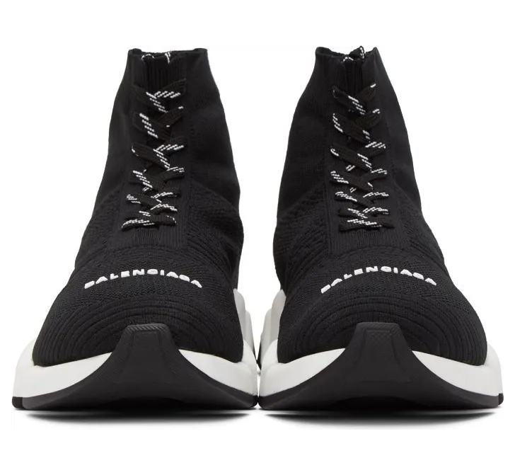 Balenciaga Speed 2.0 Lace Up Black White (617258W17021015/617258W2DB21015) (2)
