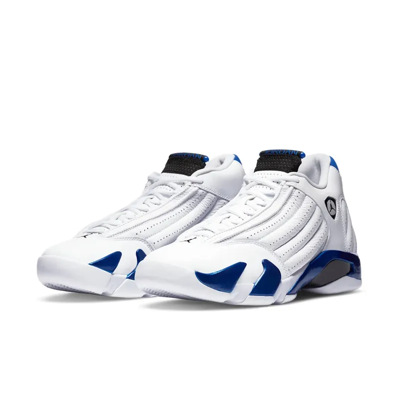Jordan 14 Retro White Hyper Royal White/Black-Hyper Royal (487471-104)