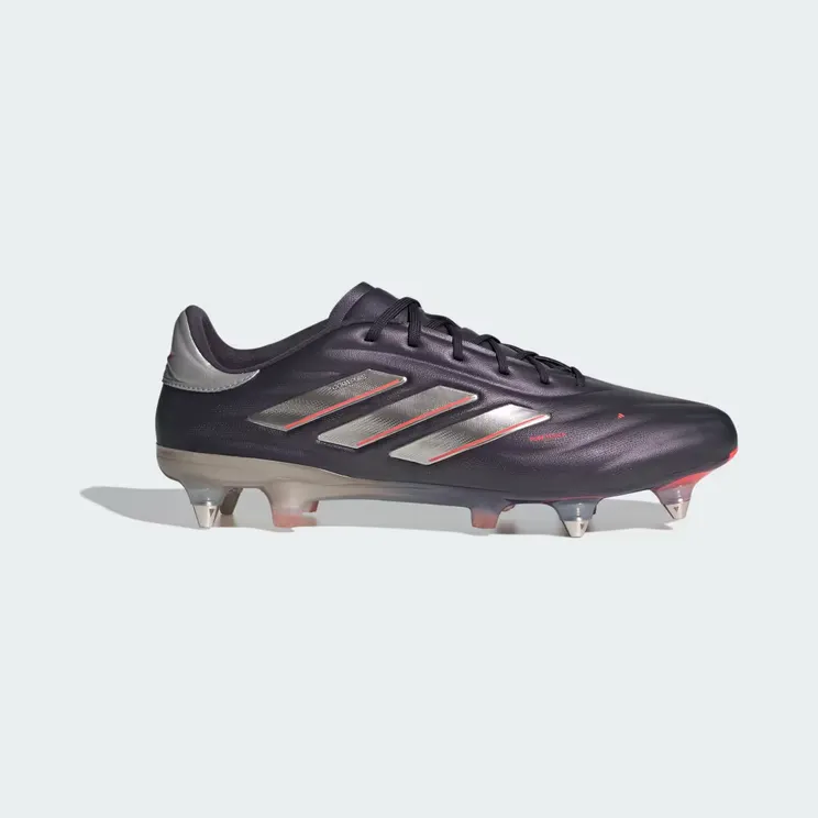 adidas Copa Pure 2 Elite Soft Ground Boots “Aurora Black / Platinum Metallic / Turbo” (IG8693)