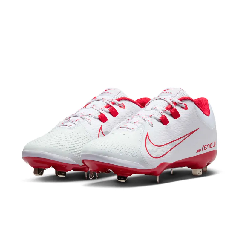 Nike Hyperdiamond 4 Pro White University Red Wolf Grey (FZ0922-102)