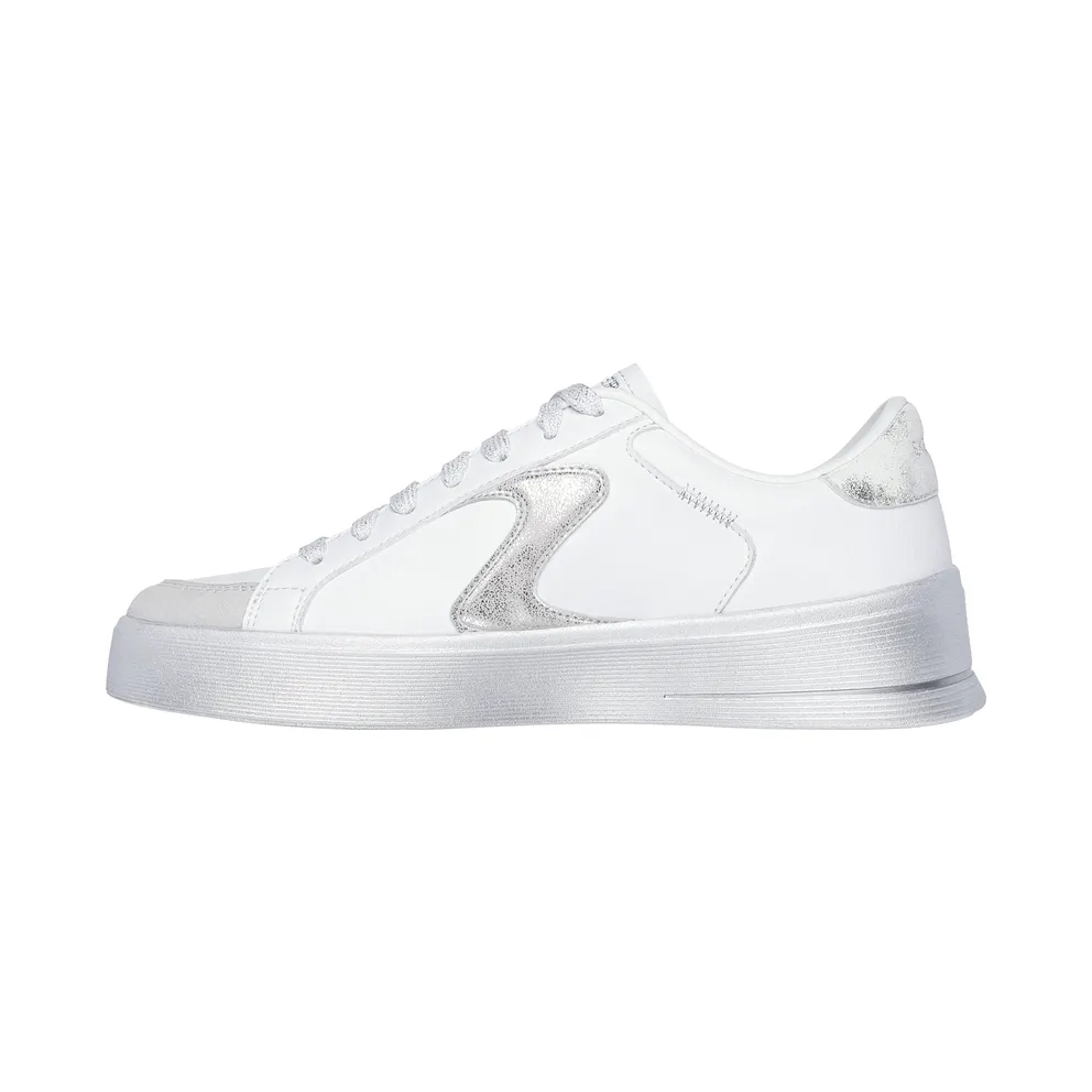 Skechers Hiland – Quite Chic – White / Silver (185170 WSL)