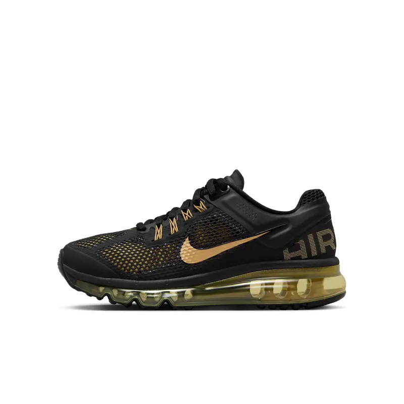 Nike Air Max 2013 Black Infinite Gold Metallic Gold (555426-005)