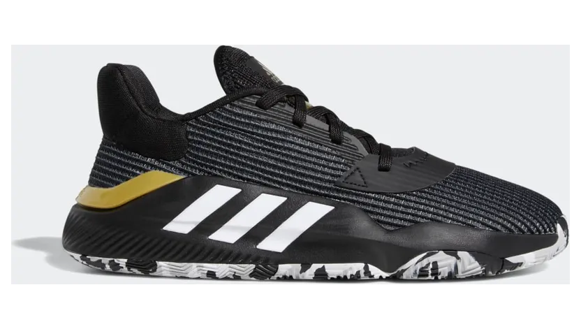 Adidas Pro Bounce 2019 Low ‘Black Gold Metallic’ Core Black/Cloud White/Gold Metallic (EF0469)