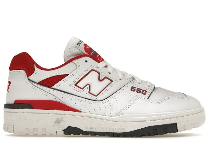 New Balance 550 White Team Red Navy JD Sports Exclusive (BB550JR1)