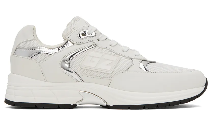 Giuseppe Zanotti White & Silver GZ Sneakers (RU20041-93575)