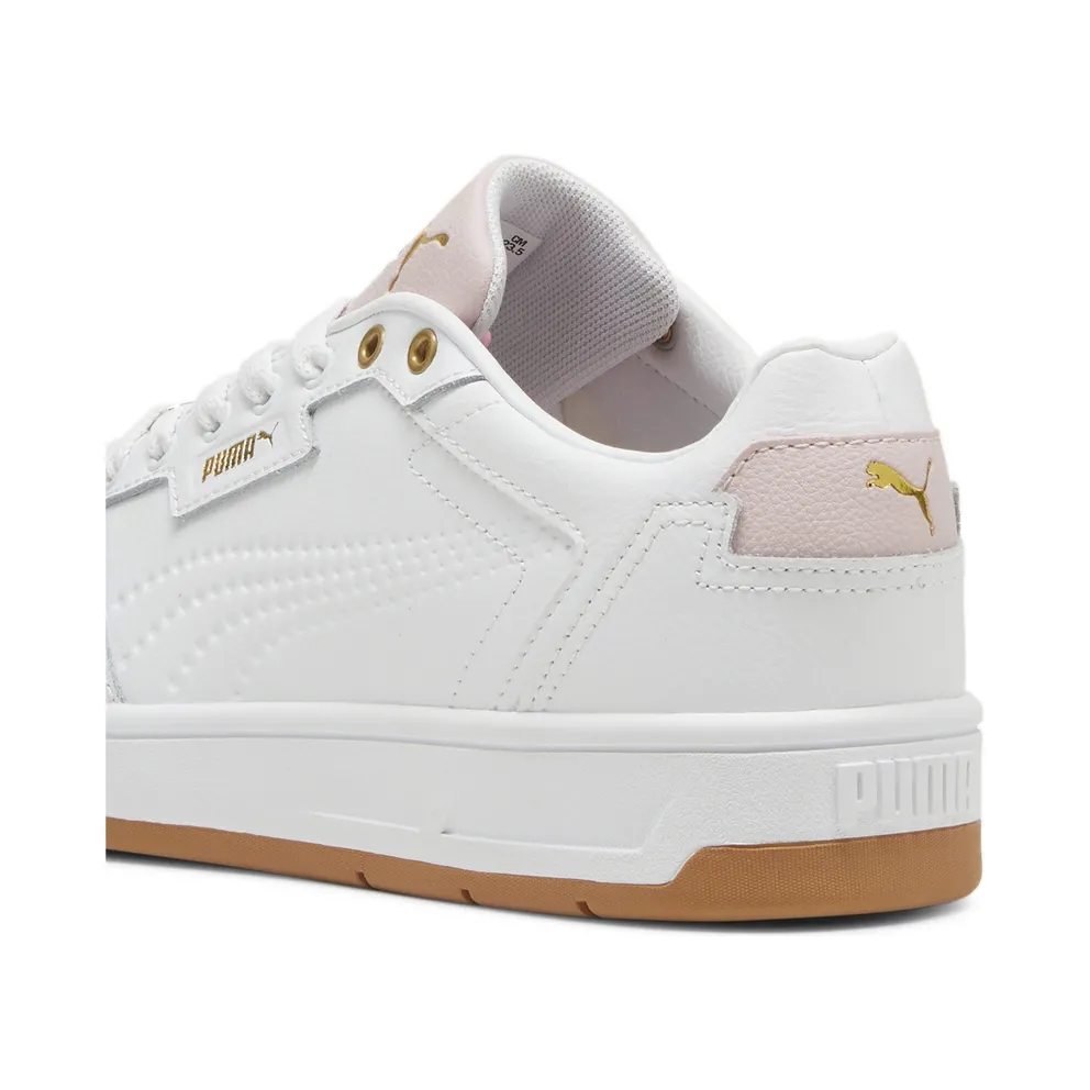 Puma Court Lux “Puma White / Mauve Mist / Puma Gold” (395019_09)