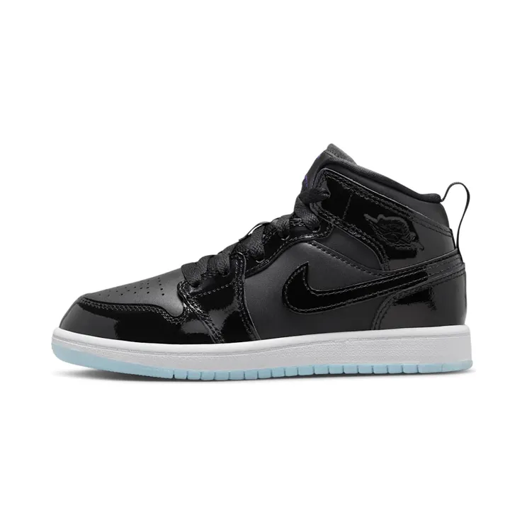 Jordan 1 Mid PS Space Jam “Black / White / Dark Concord” (DV1339-004)