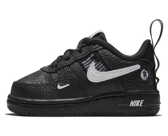 Nike Air Force 1 Low Utility Black White (TD)