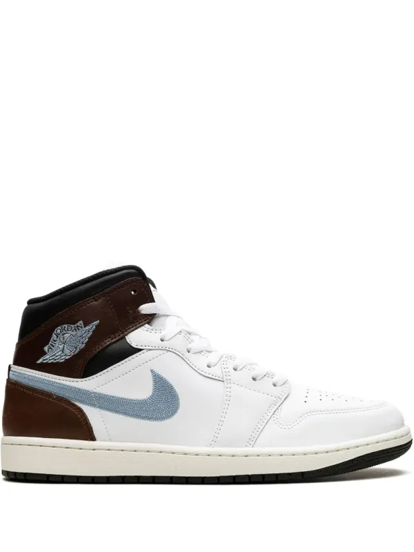 Jordan Air Jordan 1 Mid SE Brown/Blue/Grey sneakers – White (FQ7831)