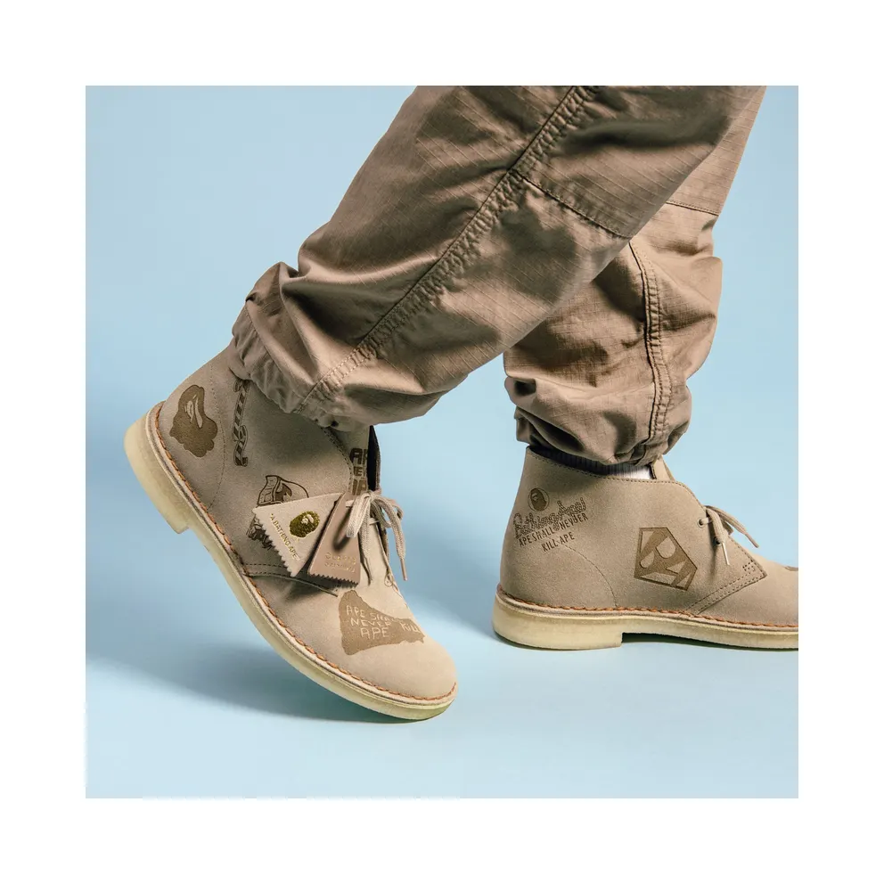 Clarks Desert Boot Bape Grey Embossed Grey (26149860)