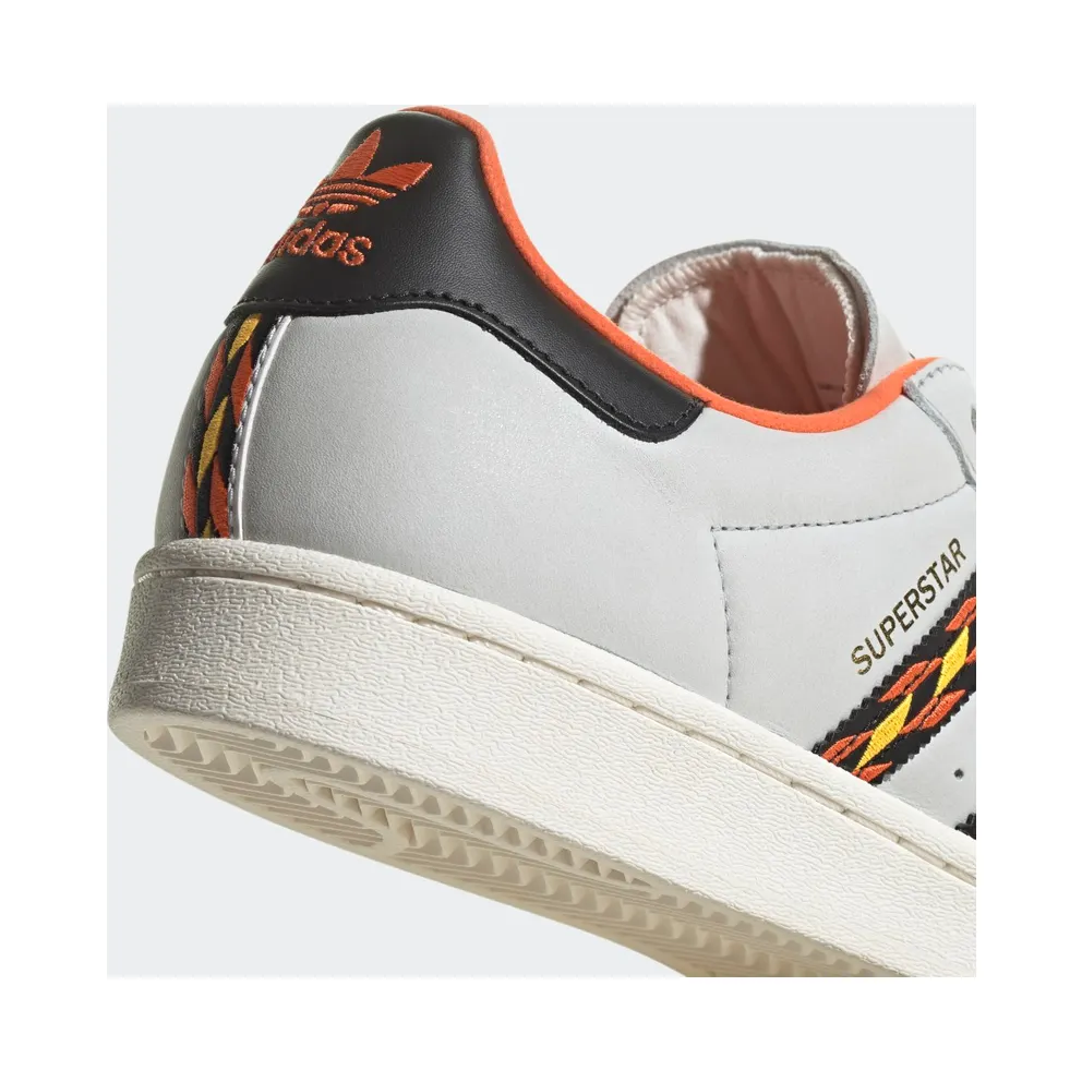 Adidas Superstar Crystal White / Semi Impact Orange / Cloud White (HR1433)