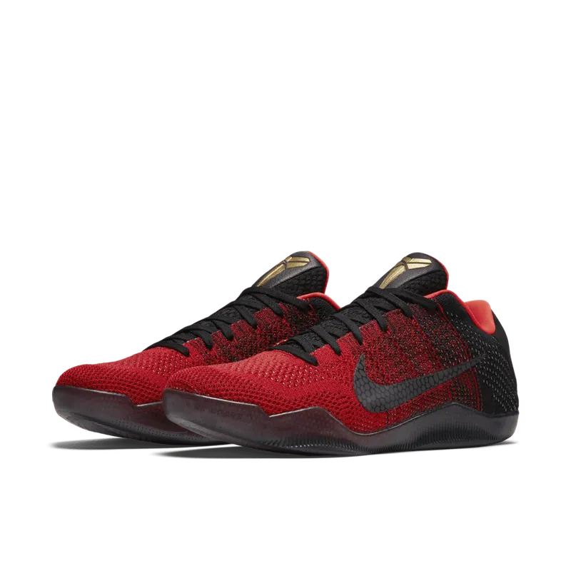 Nike Kobe 11 Elite Low Achilles Heel University Red/Metallic Gold-Black (822675-670)