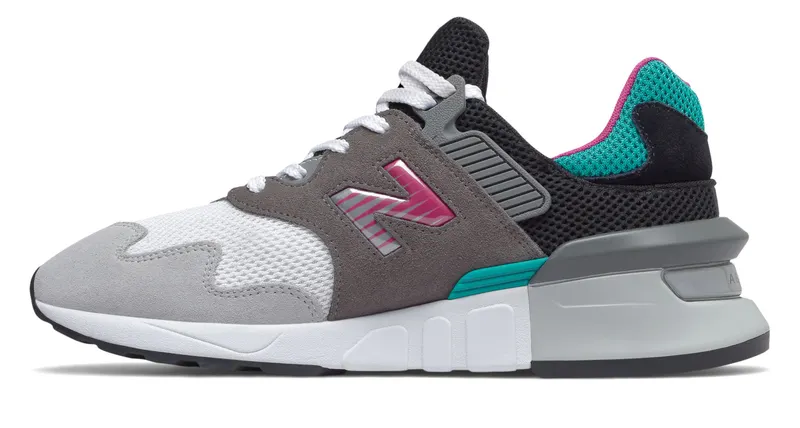 New Balance 997 S South Beach Grey/Pink-Turquoise (MS997JCF)