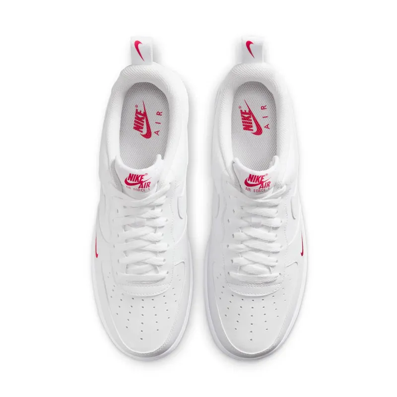 Nike Air Force 1 Low ’07 SE White Red Mini Swoosh (FZ7187-100)