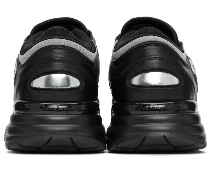 Salvatore Ferragamo Black Gancini Sneakers (748830 20550) (4)