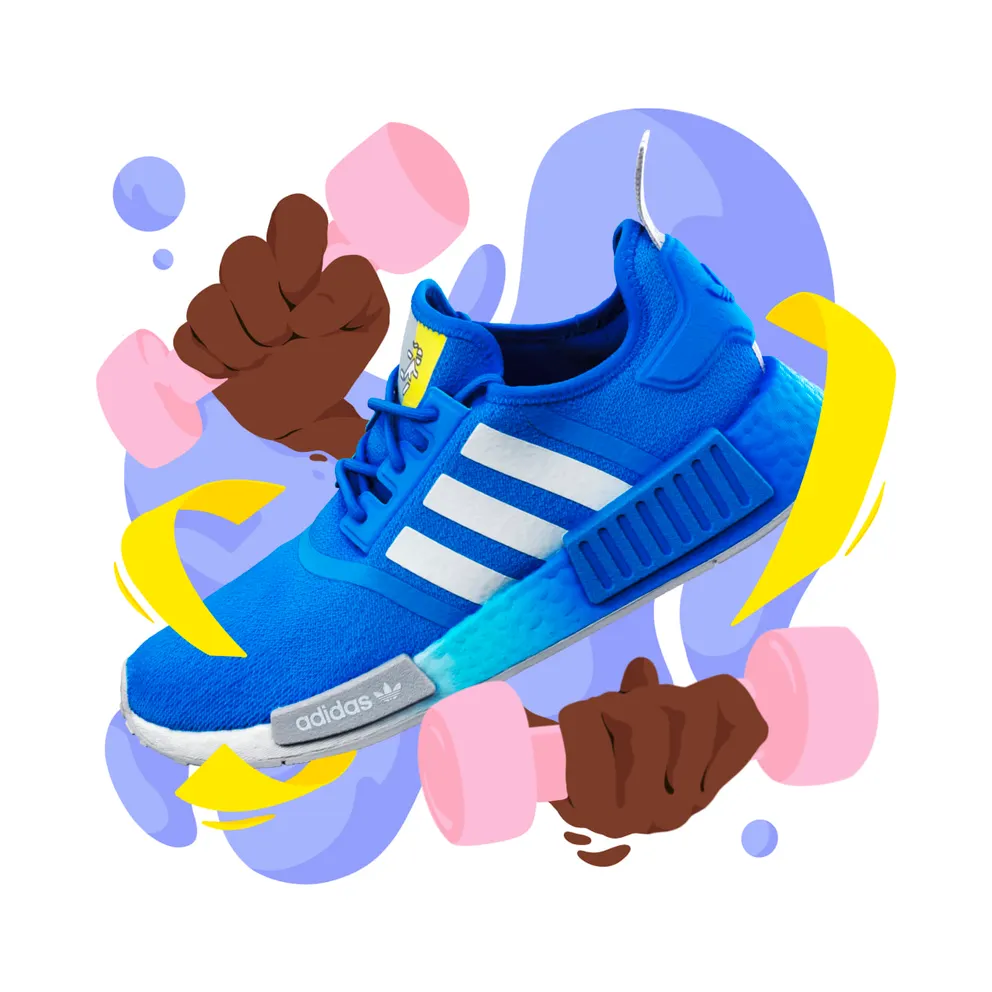 adidas NMD_R1 Blue Bird / Cloud White / Grey Two (GY1349)
